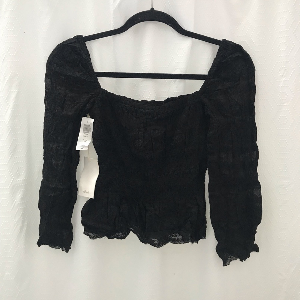 Aritzia Wilfred Fable Peasant Top